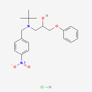 molecular formula C20H27ClN2O4 B3819938 1-[tert-butyl(4-nitrobenzyl)amino]-3-phenoxy-2-propanol hydrochloride 