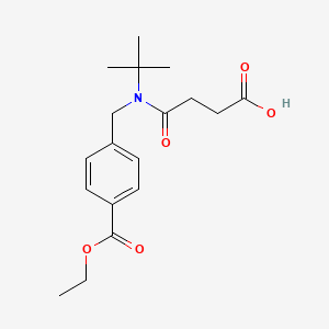 molecular formula C18H25NO5 B3819976 4-{tert-butyl[4-(ethoxycarbonyl)benzyl]amino}-4-oxobutanoic acid 