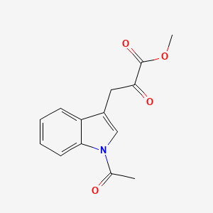 molecular formula C14H13NO4 B3819984 methyl 3-(1-acetyl-1H-indol-3-yl)-2-oxopropanoate 