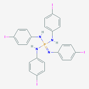 molecular formula C24H19I4N4P B381999 N-[bis(4-iodoanilino)-(4-iodophenyl)imino-lambda5-phosphanyl]-4-iodoaniline 