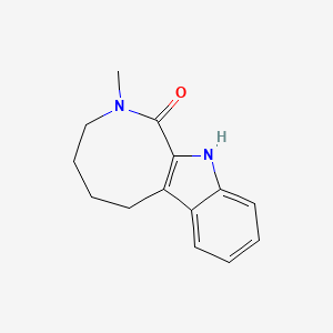 molecular formula C14H16N2O B3820030 2-methyl-2,3,4,5,6,11-hexahydro-1H-azocino[3,4-b]indol-1-one 