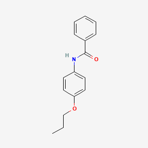 molecular formula C16H17NO2 B3820071 N-(4-propoxyphenyl)benzamide 