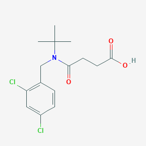 molecular formula C15H19Cl2NO3 B3820076 4-[tert-butyl(2,4-dichlorobenzyl)amino]-4-oxobutanoic acid 