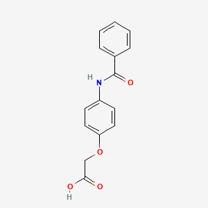 molecular formula C15H13NO4 B3820088 [4-(benzoylamino)phenoxy]acetic acid 