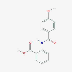 molecular formula C16H15NO4 B382014 Methyl 2-[(4-methoxybenzoyl)amino]benzoate CAS No. 37619-28-6