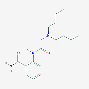 molecular formula C18H29N3O2 B3820144 2-[(N,N-dibutylglycyl)(methyl)amino]benzamide 