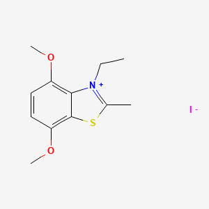 molecular formula C12H16INO2S B3820167 3-ethyl-4,7-dimethoxy-2-methyl-1,3-benzothiazol-3-ium iodide 