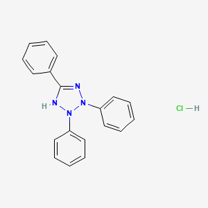 molecular formula C19H17ClN4 B3820168 2,3,5-triphenyl-2,3-dihydro-1H-tetrazole hydrochloride 