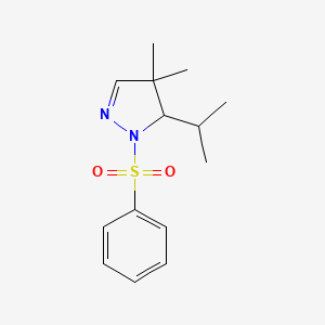 5-isopropyl-4,4-dimethyl-1-(phenylsulfonyl)-4,5-dihydro-1H-pyrazole