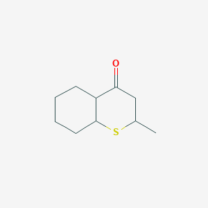 molecular formula C10H16OS B3820181 2-methyloctahydro-4H-thiochromen-4-one 