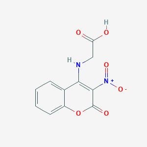 2-((3-Nitro-2-oxo-2H-chromen-4-yl)amino)acetic acid