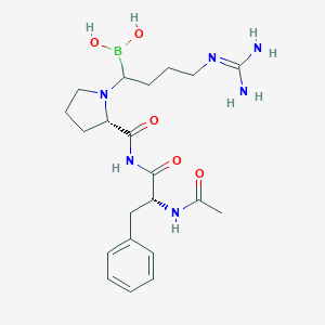 molecular formula C21H33BN6O5 B038202 Acetylphenylalanyl-prolyl-bor-arginine CAS No. 124216-70-2