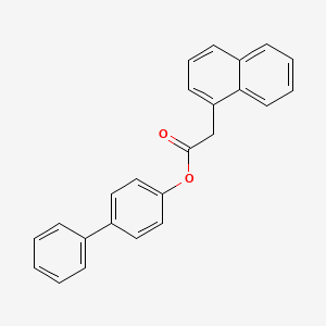molecular formula C24H18O2 B3820232 4-biphenylyl 1-naphthylacetate 