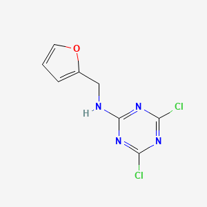 molecular formula C8H6Cl2N4O B3820333 4,6-dichloro-N-(2-furylmethyl)-1,3,5-triazin-2-amine 