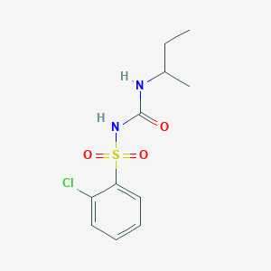 molecular formula C11H15ClN2O3S B3820339 N-[(sec-butylamino)carbonyl]-2-chlorobenzenesulfonamide CAS No. 5109-47-7