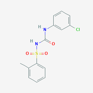 N-{[(3-chlorophenyl)amino]carbonyl}-2-methylbenzenesulfonamide