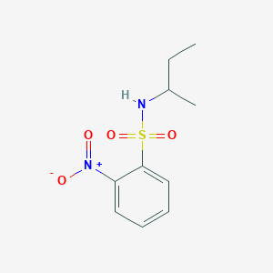 molecular formula C10H14N2O4S B3820402 N-(sec-butyl)-2-nitrobenzenesulfonamide CAS No. 89840-66-4