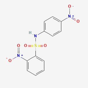 molecular formula C12H9N3O6S B3820414 2-nitro-N-(4-nitrophenyl)benzenesulfonamide CAS No. 63228-73-9