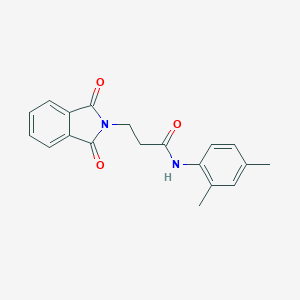 molecular formula C19H18N2O3 B382045 N-(2,4-dimethylphenyl)-3-(1,3-dioxo-1,3-dihydro-2H-isoindol-2-yl)propanamide 