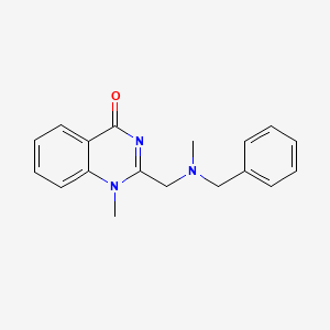 molecular formula C18H19N3O B3820521 2-{[benzyl(methyl)amino]methyl}-1-methyl-4(1H)-quinazolinone 