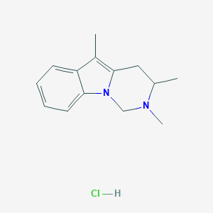 molecular formula C14H19ClN2 B3820530 2,3,5-trimethyl-1,2,3,4-tetrahydropyrimido[1,6-a]indole hydrochloride 