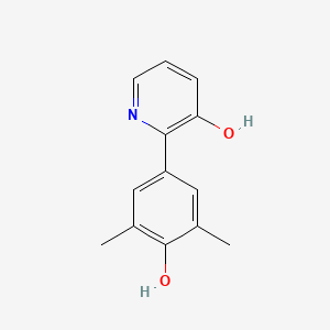 molecular formula C13H13NO2 B3820537 2-(4-hydroxy-3,5-dimethylphenyl)-3-pyridinol 