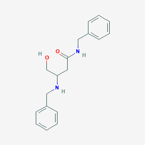 molecular formula C18H22N2O2 B3820575 N-benzyl-3-(benzylamino)-4-hydroxybutanamide 