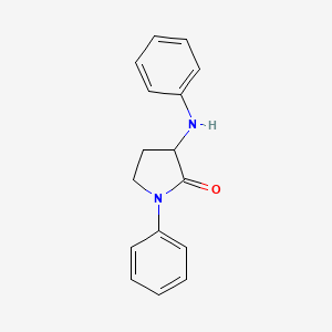 molecular formula C16H16N2O B3820579 3-anilino-1-phenyl-2-pyrrolidinone 