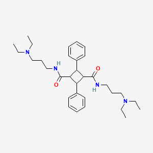 molecular formula C32H48N4O2 B3820582 N,N'-bis[3-(diethylamino)propyl]-2,4-diphenyl-1,3-cyclobutanedicarboxamide 