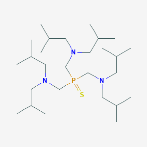 molecular formula C27H60N3PS B3820593 ({bis[(diisobutylamino)methyl]phosphorothioyl}methyl)diisobutylamine 
