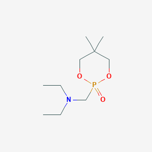 molecular formula C10H22NO3P B3820613 N-[(5,5-dimethyl-2-oxido-1,3,2-dioxaphosphinan-2-yl)methyl]-N-ethylethanamine 