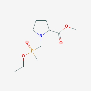 methyl 1-{[ethoxy(methyl)phosphoryl]methyl}prolinate