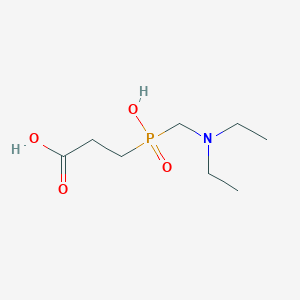 molecular formula C8H18NO4P B3820633 3-[[(diethylamino)methyl](hydroxy)phosphoryl]propanoic acid 