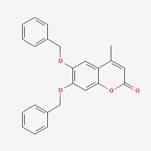 molecular formula C24H20O4 B3820637 6,7-bis(benzyloxy)-4-methyl-2H-chromen-2-one CAS No. 169673-73-8