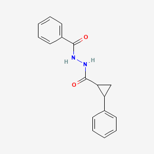 molecular formula C17H16N2O2 B3820654 N'-[(2-phenylcyclopropyl)carbonyl]benzohydrazide 
