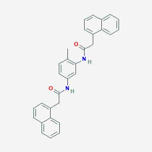 molecular formula C31H26N2O2 B3820662 N,N'-(4-methyl-1,3-phenylene)bis[2-(1-naphthyl)acetamide] 