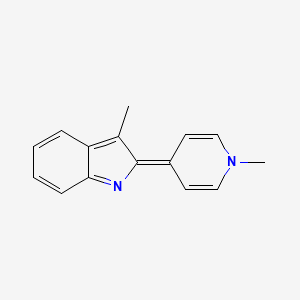 molecular formula C15H14N2 B3820668 3-methyl-2-(1-methyl-4(1H)-pyridinylidene)-2H-indole 
