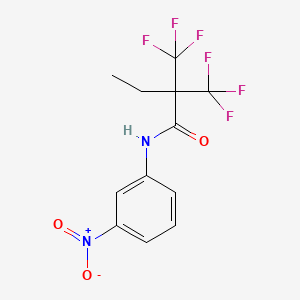 N-(3-nitrophenyl)-2,2-bis(trifluoromethyl)butanamide