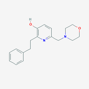 molecular formula C18H22N2O2 B3820740 6-(4-morpholinylmethyl)-2-(2-phenylethyl)-3-pyridinol 
