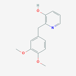 molecular formula C14H15NO3 B3820747 2-(3,4-dimethoxybenzyl)-3-pyridinol 