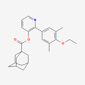 2-(4-ethoxy-3,5-dimethylphenyl)-3-pyridinyl 1-adamantanecarboxylate