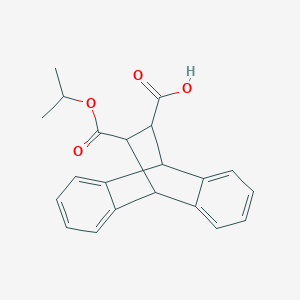 molecular formula C21H20O4 B3820757 16-(isopropoxycarbonyl)tetracyclo[6.6.2.0~2,7~.0~9,14~]hexadeca-2,4,6,9,11,13-hexaene-15-carboxylic acid 