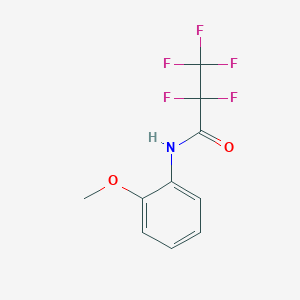 molecular formula C10H8F5NO2 B3820780 2,2,3,3,3-pentafluoro-N-(2-methoxyphenyl)propanamide 