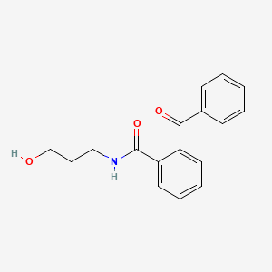 molecular formula C17H17NO3 B3820787 2-benzoyl-N-(3-hydroxypropyl)benzamide CAS No. 5112-44-7