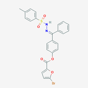 4-{[(4-Methylphenyl)sulfonyl]benzohydrazonoyl}phenyl 5-bromo-2-furoate