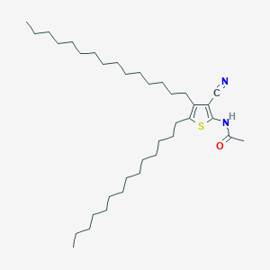 molecular formula C36H64N2OS B382086 N-(3-cyano-4-pentadecyl-5-tetradecyl-2-thienyl)acetamide 