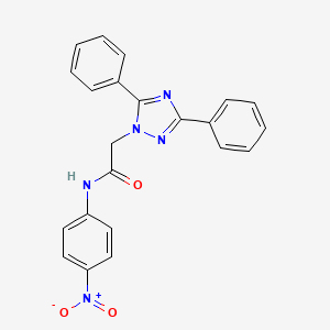 2-(3,5-diphenyl-1H-1,2,4-triazol-1-yl)-N-(4-nitrophenyl)acetamide