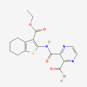 3-({[3-(ethoxycarbonyl)-4,5,6,7-tetrahydro-1-benzothien-2-yl]amino}carbonyl)-2-pyrazinecarboxylic acid