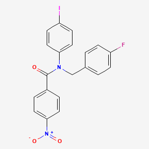 N-(4-fluorobenzyl)-N-(4-iodophenyl)-4-nitrobenzamide