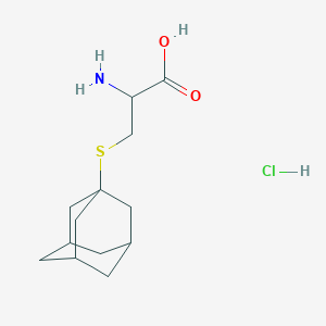 molecular formula C13H22ClNO2S B3820945 S-1-adamantylcysteine hydrochloride 